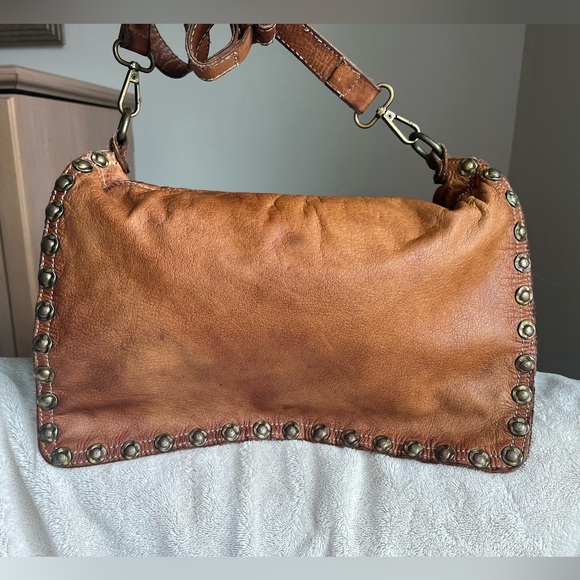 Wilsons Leather Handbags - Wilson’s (EUC) vintage studded Italian leather crossbody purse